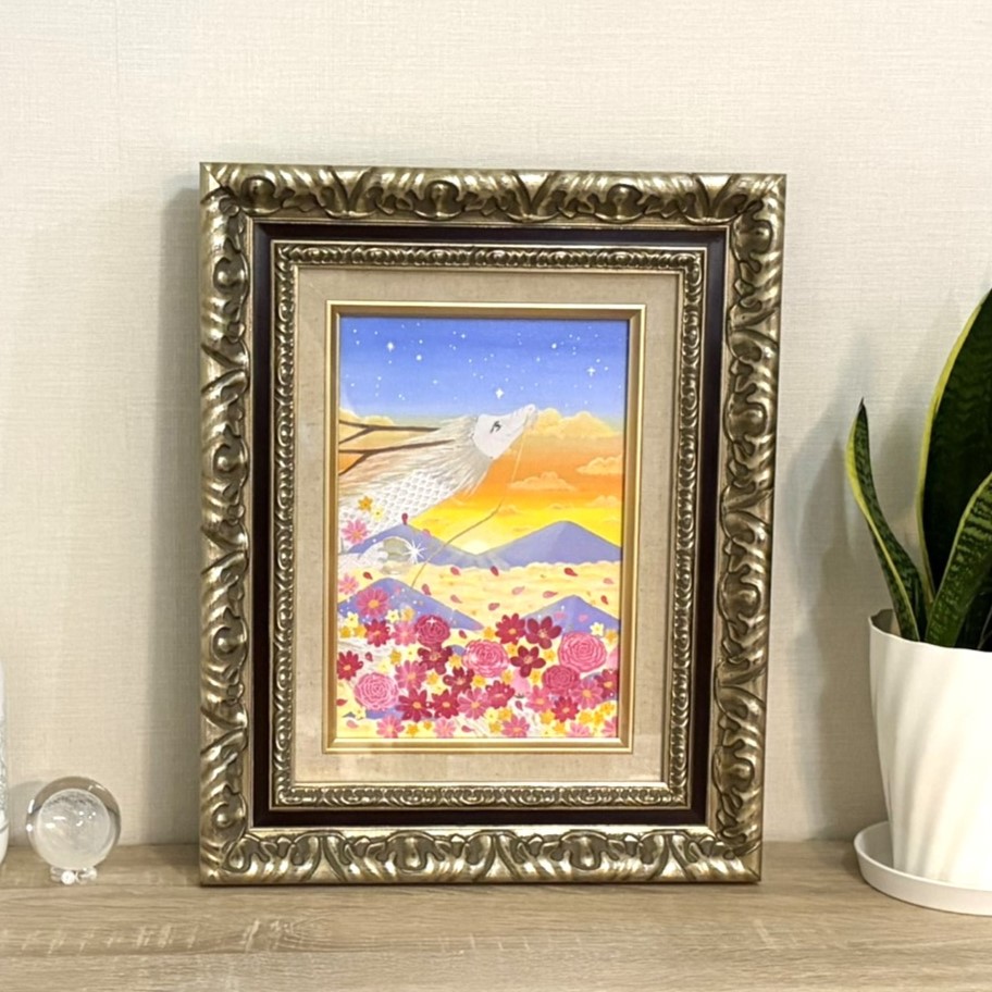 隕石入りソウルカラーアート | 宇宙とつながる魂の色 (F3サイズ・額装原画)