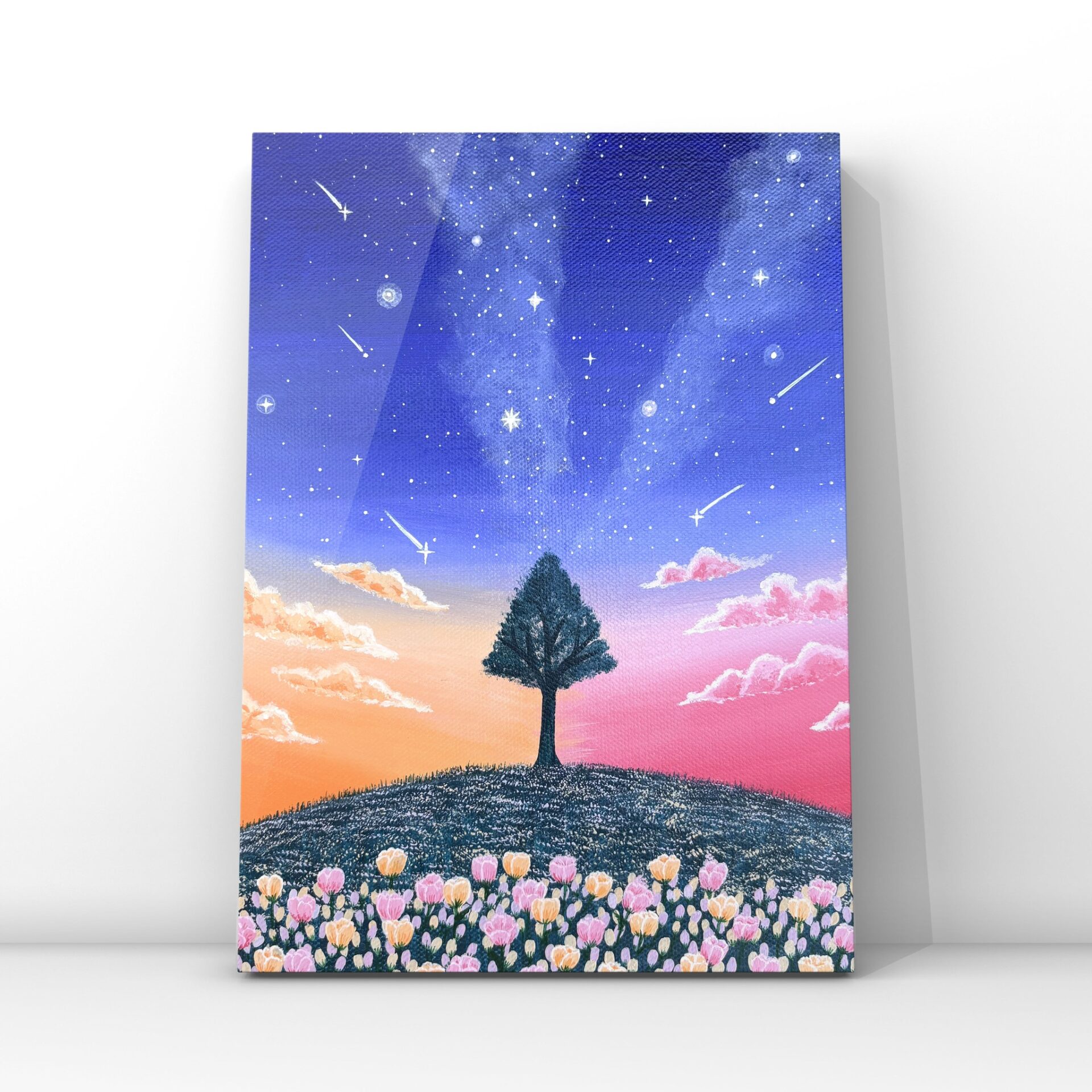 隕石入りソウルカラーアート | 宇宙とつながる魂の色 (F3サイズ・額装原画)