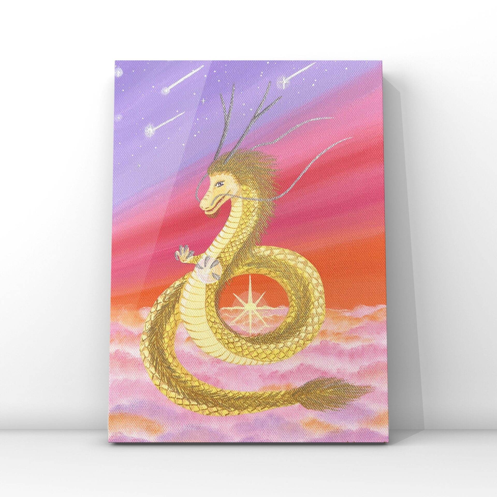 隕石入りソウルカラーアート | 宇宙とつながる魂の色 (F3サイズ・額装原画)