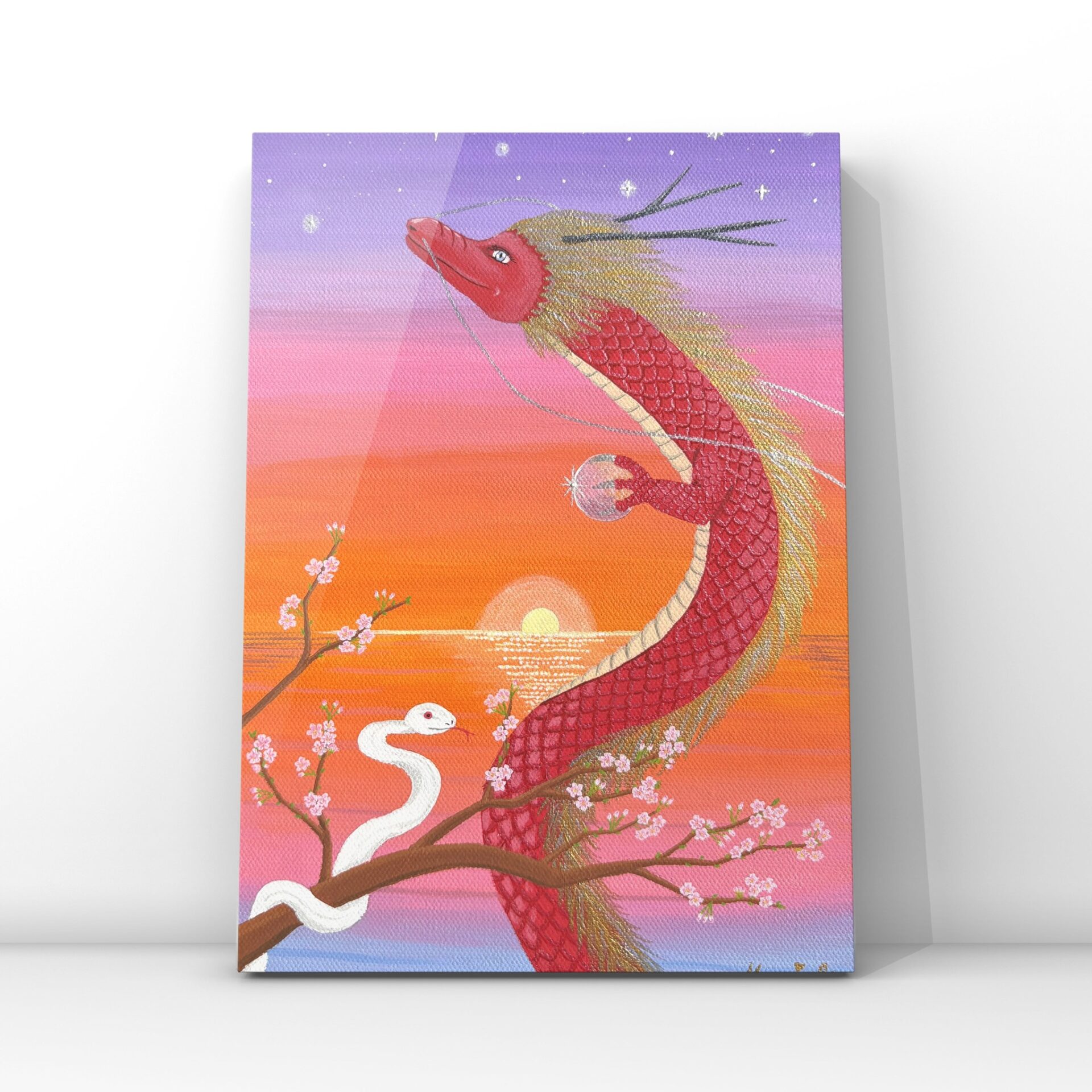 隕石入りソウルカラーアート | 宇宙とつながる魂の色 (F3サイズ・額装原画)