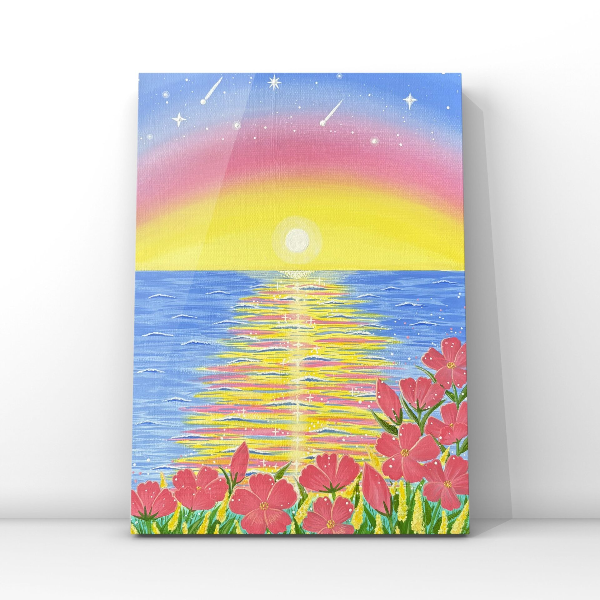 隕石入りソウルカラーアート | 宇宙とつながる魂の色 (F3サイズ・額装原画)